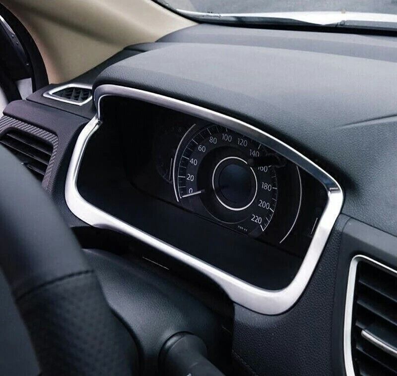 Matte Silver ABS Inner Dashboard Frame Cover Trim for Honda CRV CR-V 2012-2016