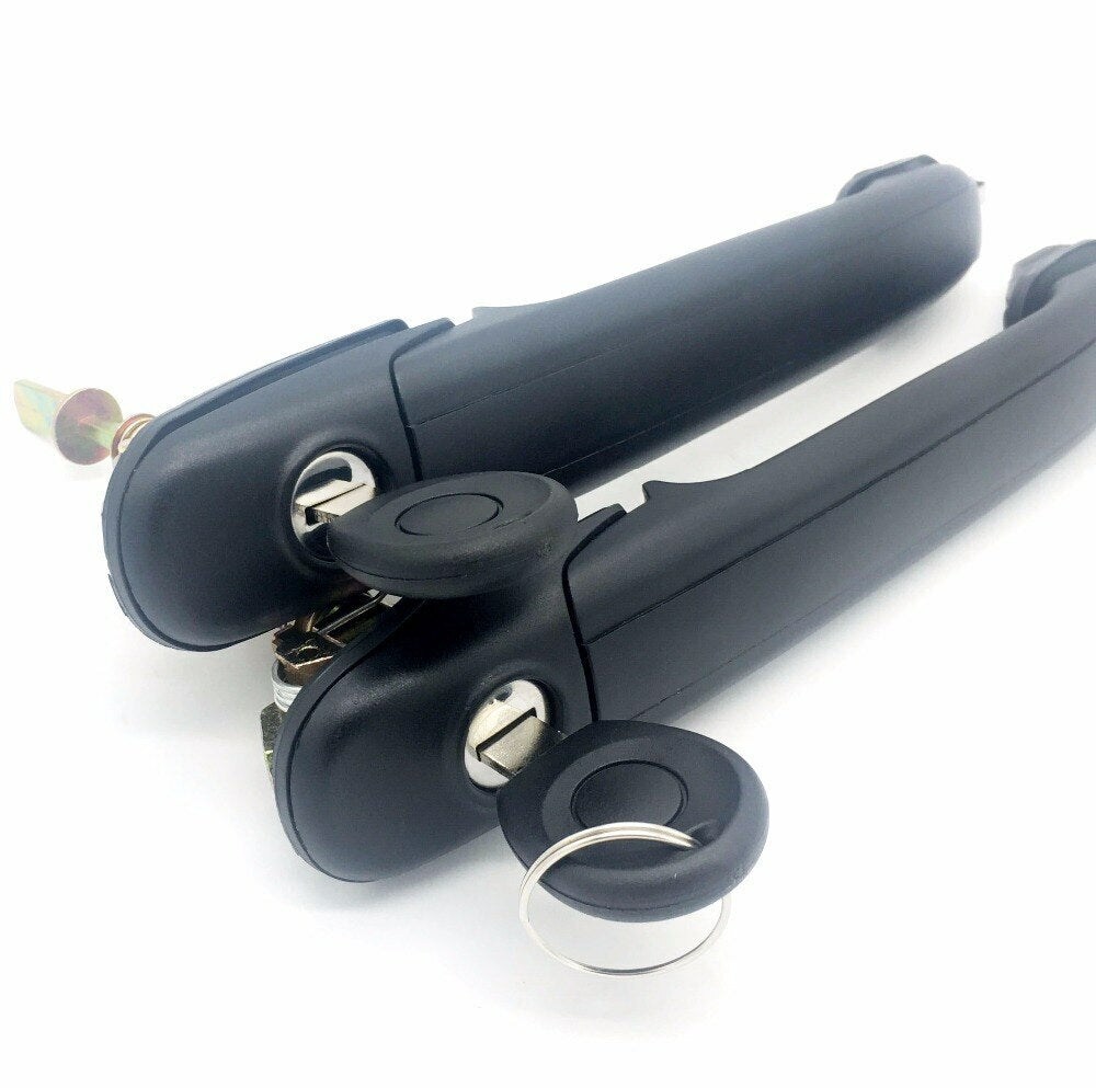 2pcs Car Door Lock Handle Front Door with Barrel Keys for VW POLO 6N 6N1 6N2