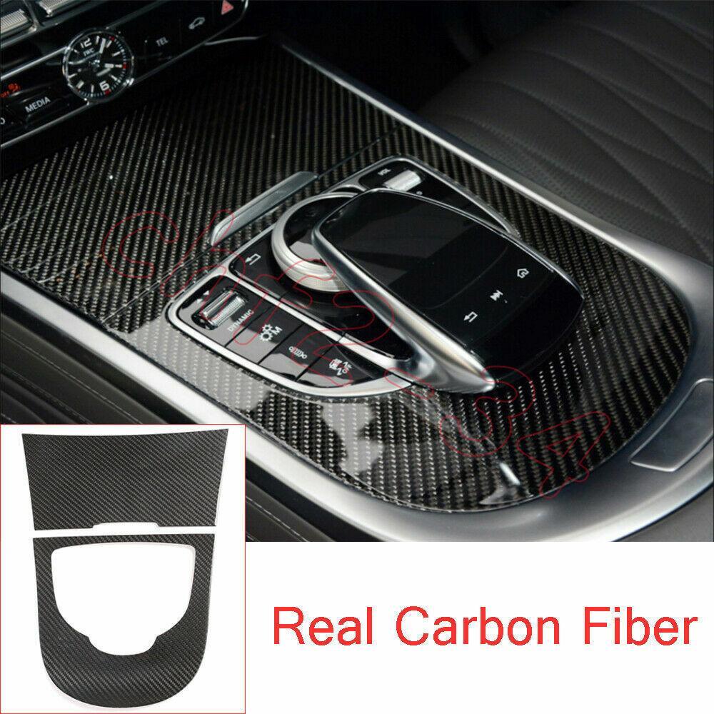 for Benz G W464 G350 G55/63 2019+ Dry Carbon Fiber Console Gear Shift Panel Trim