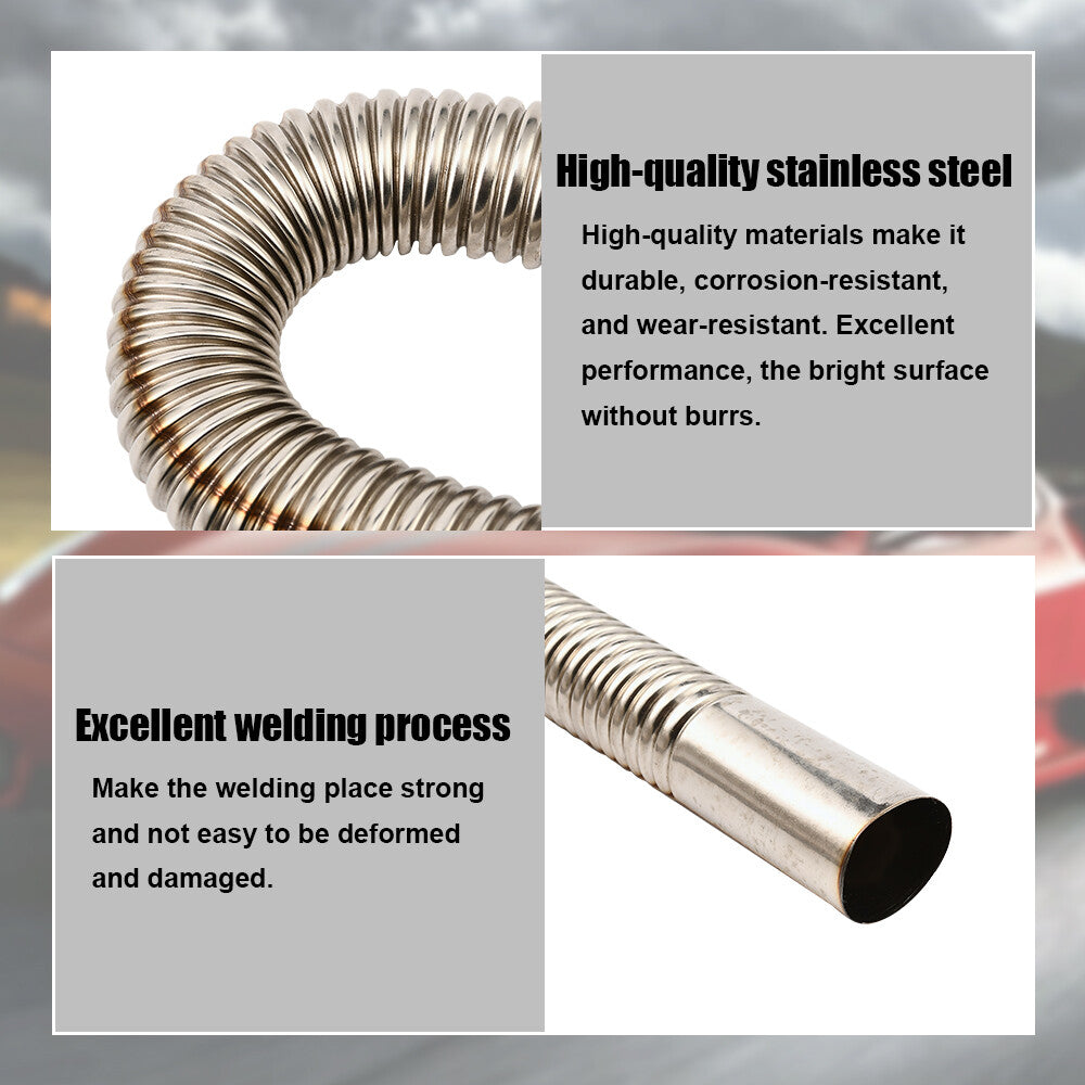 2.5CM/0.98'' Inner Metal Exhaust Pipe Parking Air Heater Exhaust Pipe (100cm)