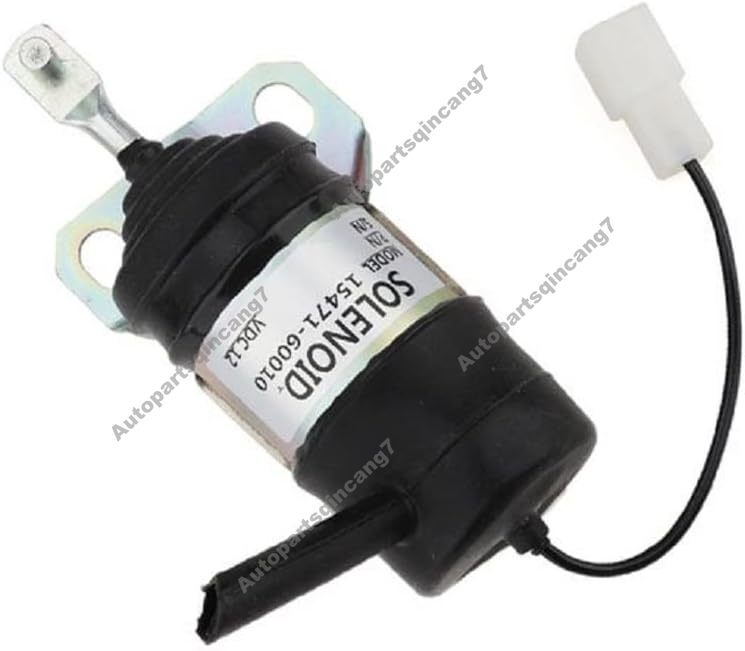 12V Fuel Shutoff Solenoid 15471-60010 for Kubota Engine D950 D950-FM Loader R410