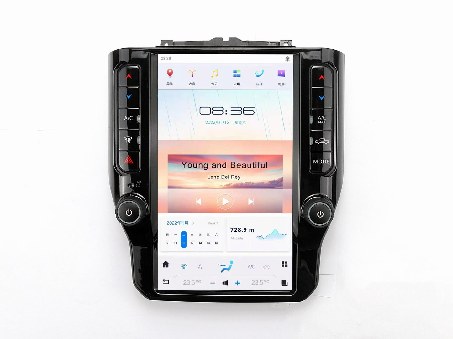 12.1 for Tesla Android Radio Screen Car-Play GPS for Dodge for RAM 1500 2018 2019 2020