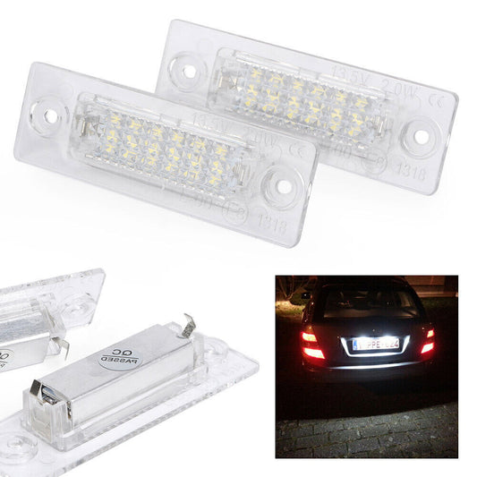 White LED License Plate Light Lamps Fit for VW for Golf 5 Plus 05-09 Caddy III 04-10