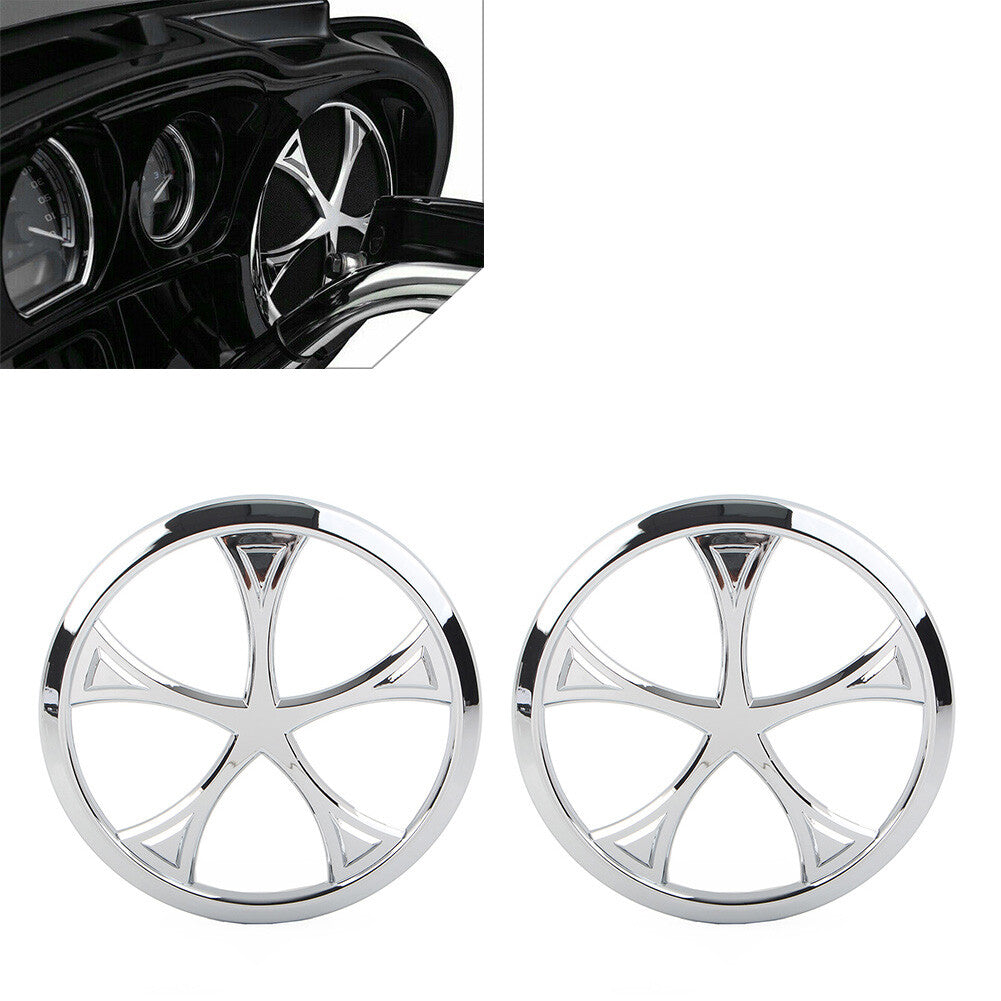 Front Speaker Grill Trim Cover for Harley Trike Tri Glide Ultra Classic 2014-22