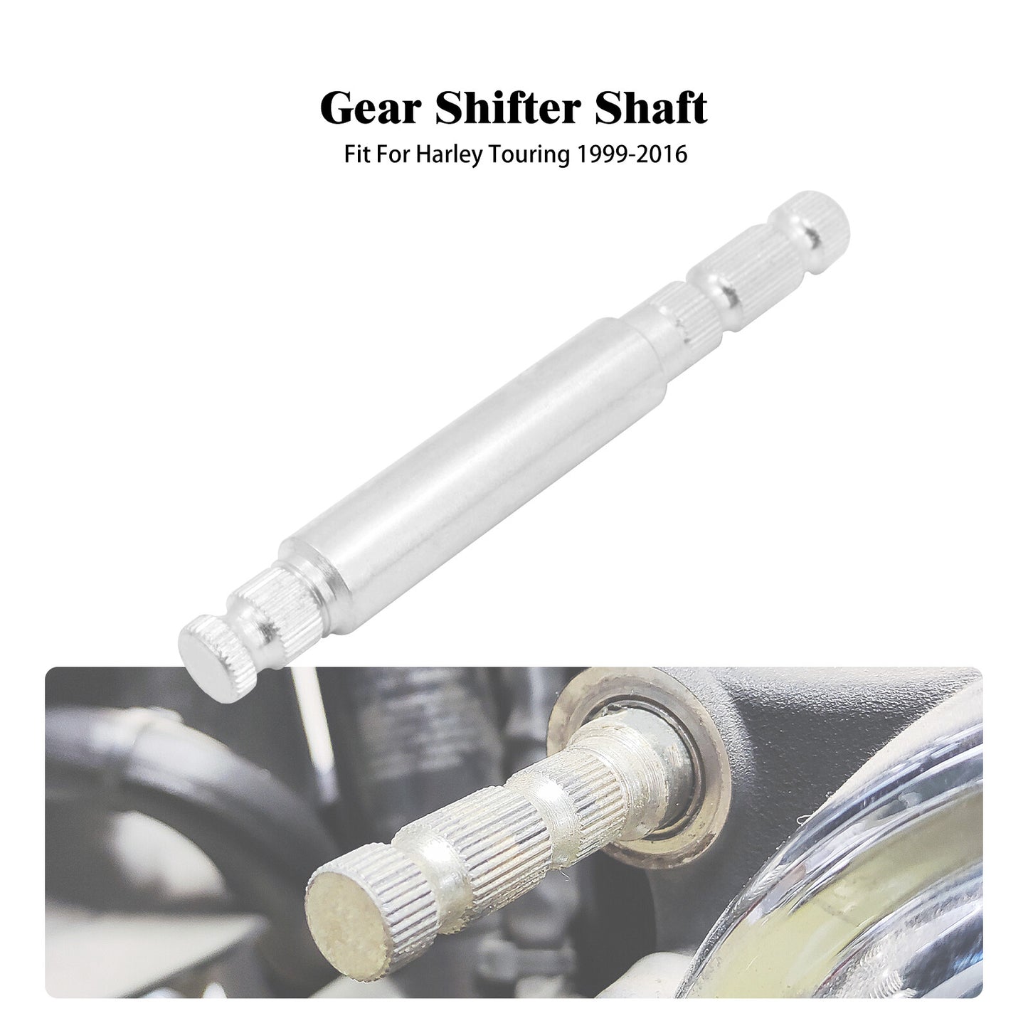 Chrome Gear Steel Inner Shifter Lever Shaft for Harley Electra Road Glide 99-16