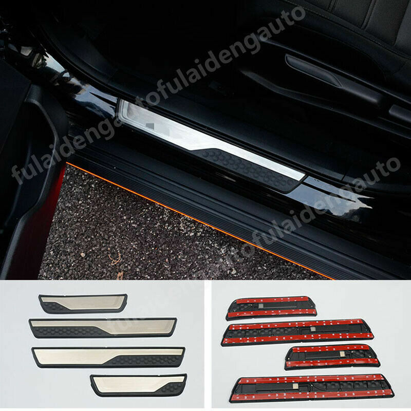 for Honda CR-V 2017-2022 Door Sill Scuff Plate Guard Mouldings Protector Trim 4X