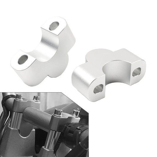 Handlebar Riser Lift Kit Clamps 1 Bar 25mm Height Silver for Suzuki for Kawasaki