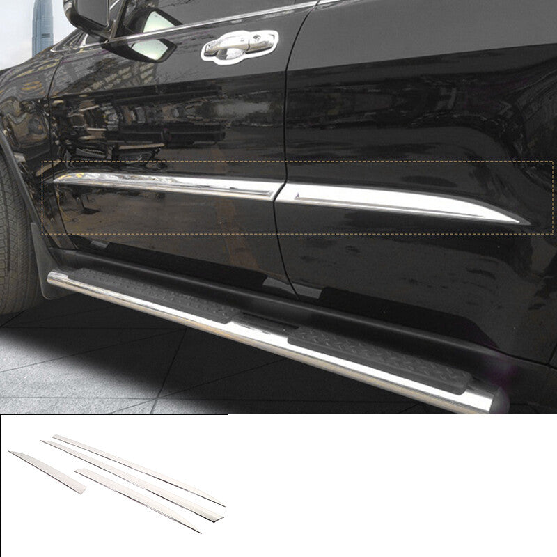 for Jeep Grand Cherokee 2014-2021 Stainless Body Door Side Molding Trim Garnish