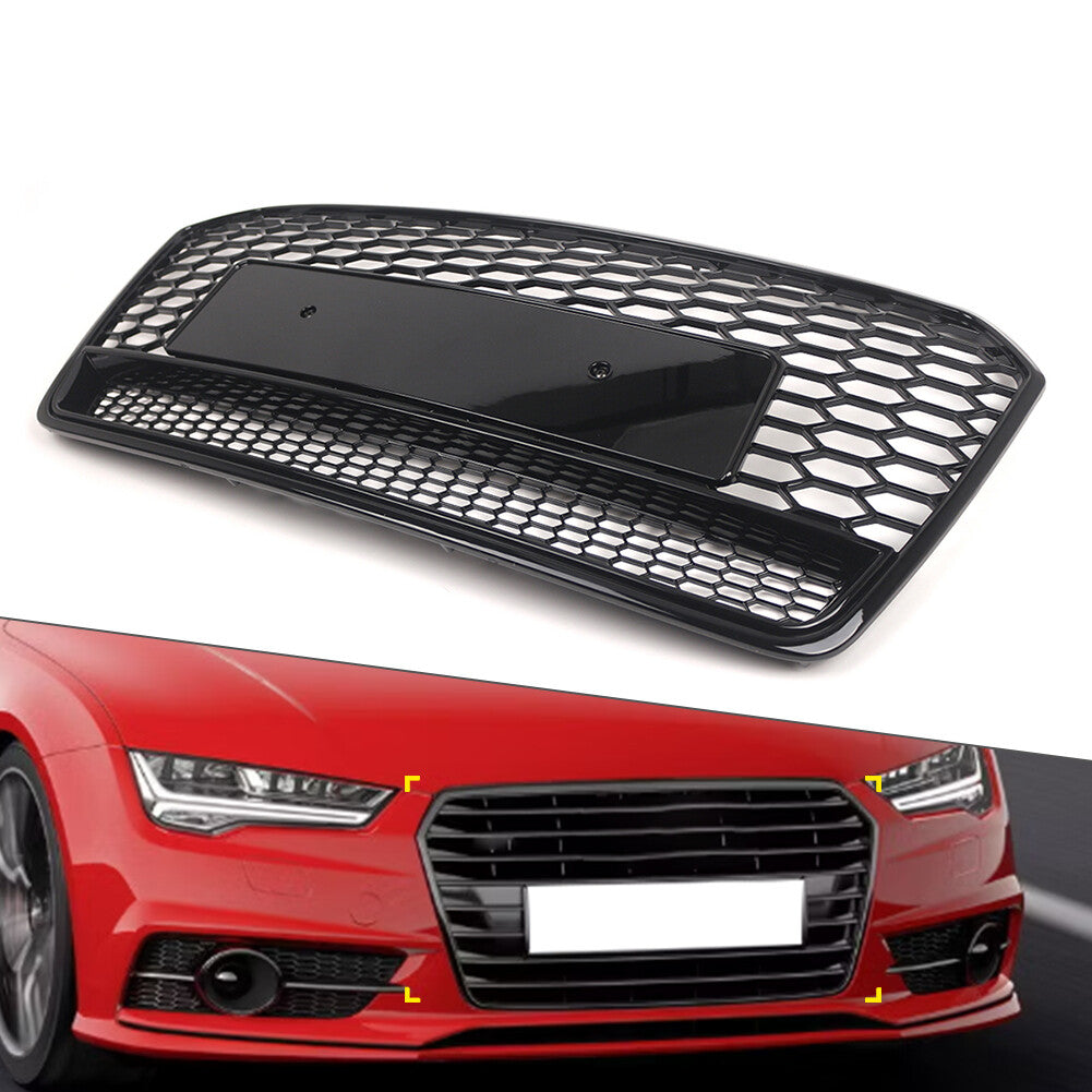 Front Bumper Radiator Grille Mesh Grill for Audi A7 S7 Facelift 2016-2018