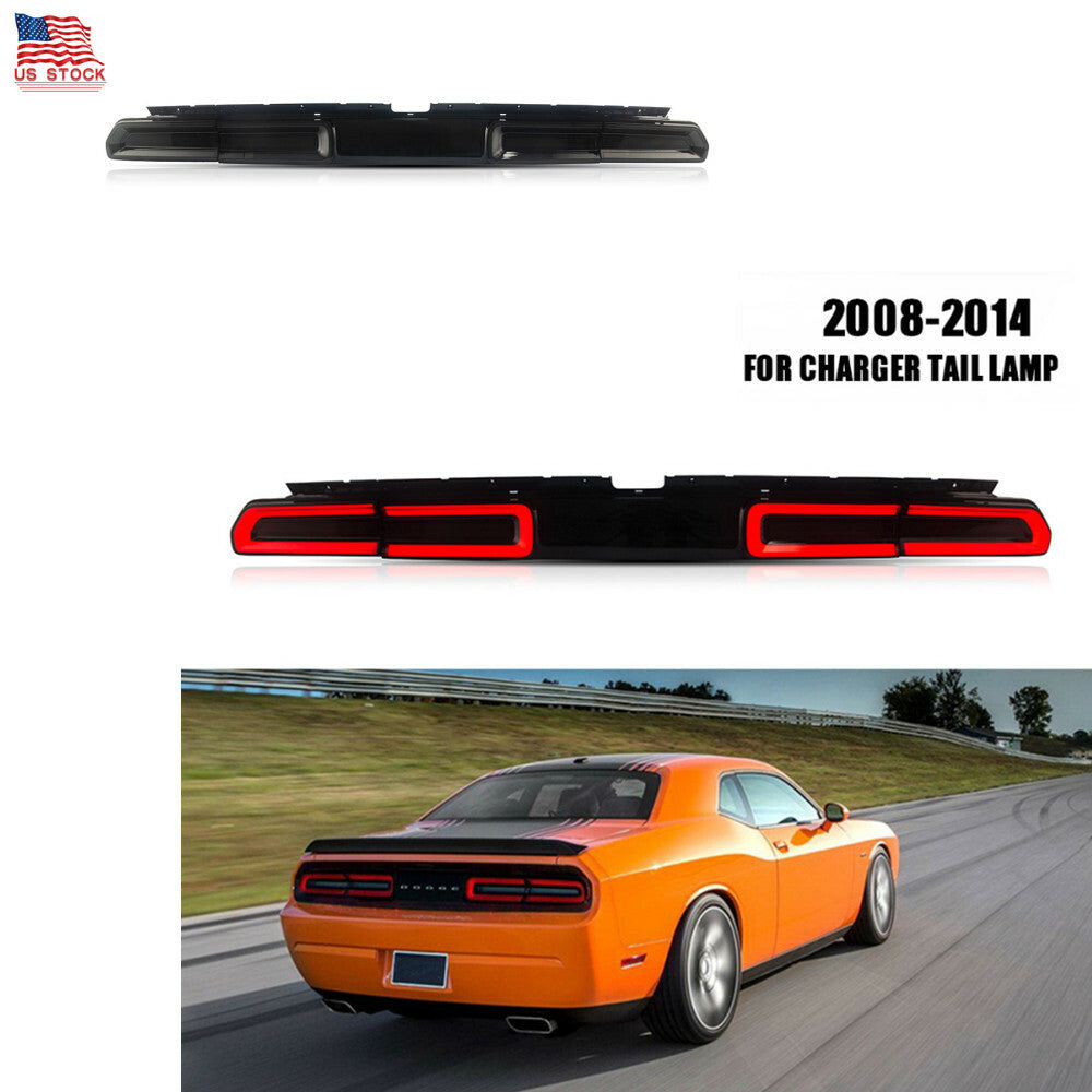 US LED Tail Lights for Dodge for Challenger 2008-2014 Smoked Rear Lights Assembly