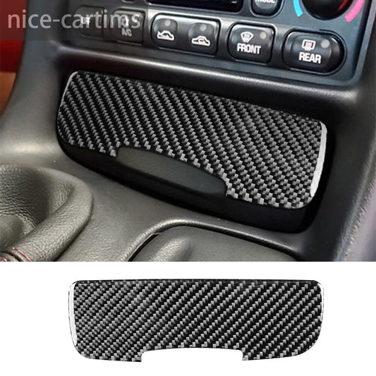 Carbon Fiber Interior Power Outlet Panel Cover for Chevrolet for Corvette C5 1998-04