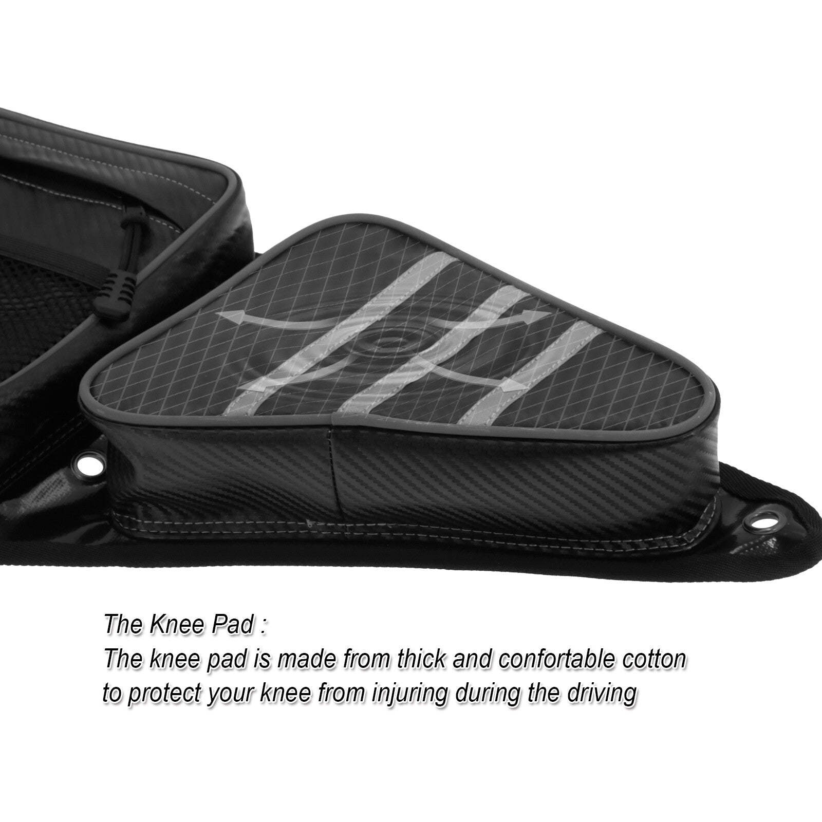 UTV Front Side Storage Door Bags w/ Knee Pad for Polaris RZR XP 1000 900 Turbo S