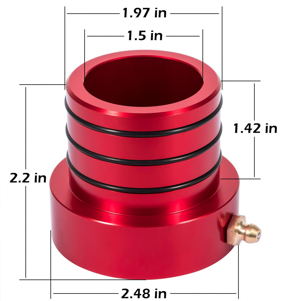 2Pcs Red MG21103 Front Axle Tube Seal Kit for Jeep for Wrangler JK TJ XJ YJ ZJ MJ