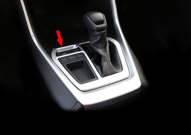 for Toyota RAV4 2019-2023 Matte Silver Center Console Gear Shift Frame Trim 1PCS