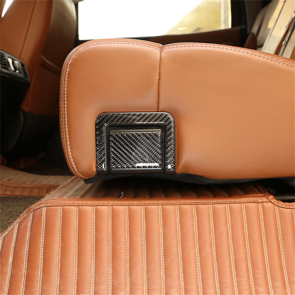 4¡ÁSoft Carbon Fiber Rear for Seat Adjustment Panel Cover for T@yota Tundr@ 2014-2021