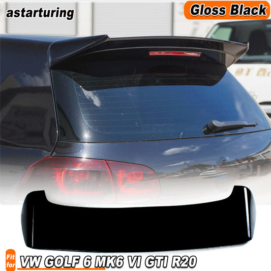 Fit for VW for GOLF 6 MK6 VI GTI R20 2010-15 Gloss Black Rear Roof Spoiler Top Wing