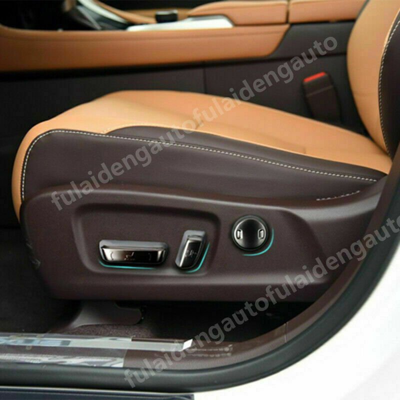 for Lexus RX350/450H 2016-2021 Silver Inner for Seat Adjust Switch Button Cover Trim