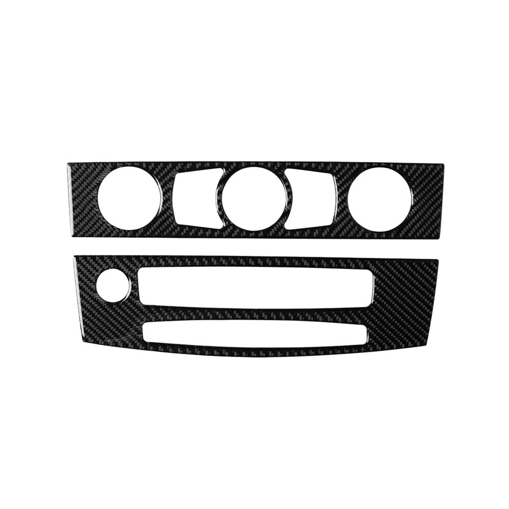 Carbon fiber CD control bezel for BMW 5 Series E60 2008-2010 type B