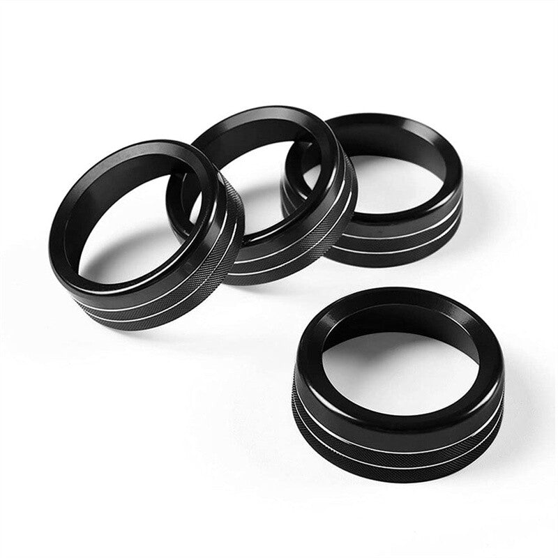 Air Conditioner AC Switch Audio CD Button Knob Ring Cover Trim for Toyota Tacoma