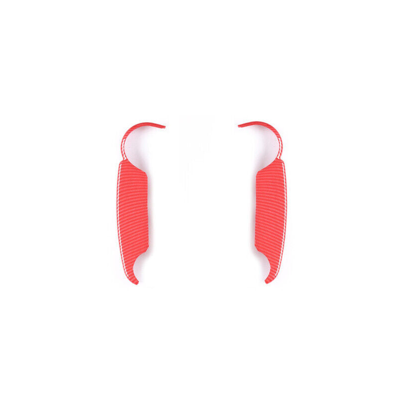 2for Toyota FJ Cruiser 2007-2014 Red Carbon Fiber Console Navigation Strip Trim