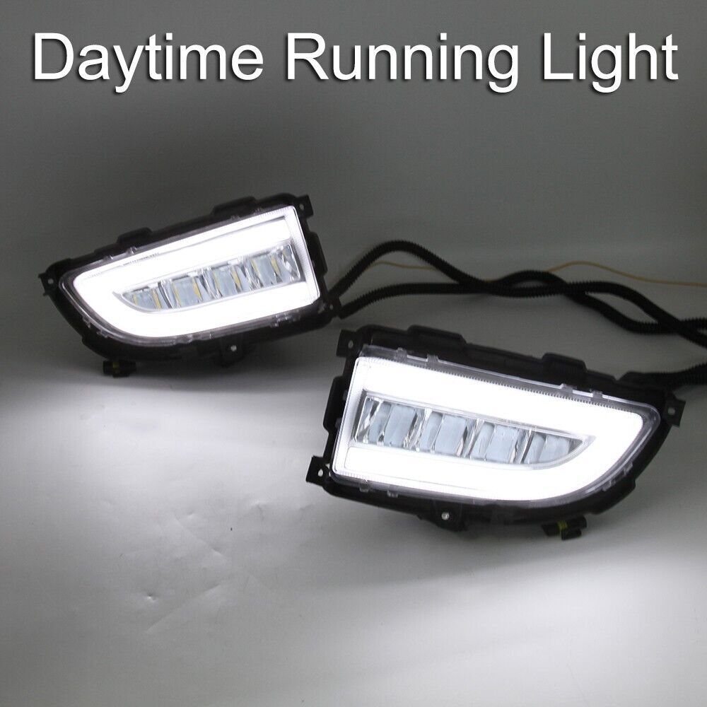 LED DRL Daytime Running Light Fog Driving Lamps for Mitsubishi Lancer 04-06 PAIR