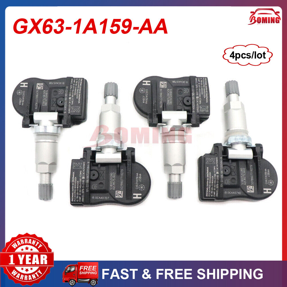 4x GX63-1A159-AA LR070840 TPMS tire pressure sensors suitable for Land Rover for Range Rover 433MHz