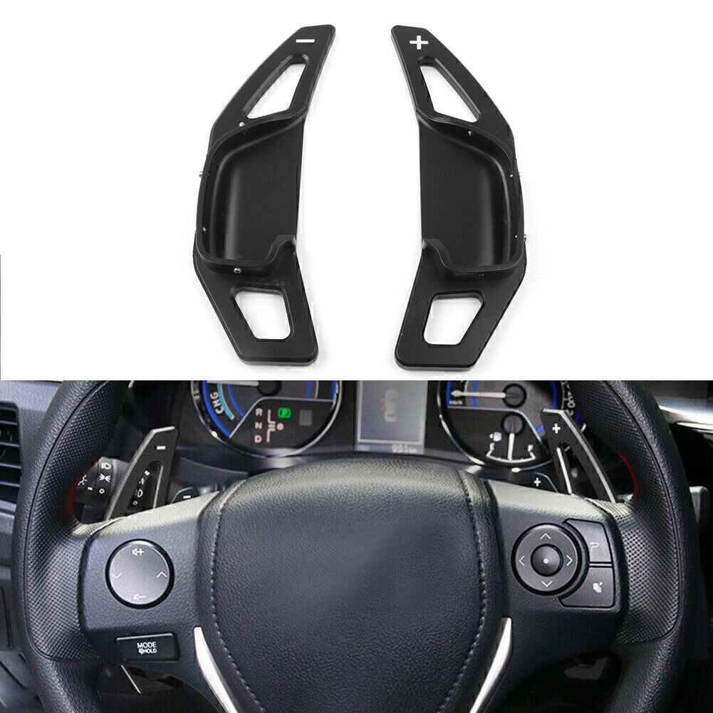 Shifters Gear Steering Wheel Extension Paddle Fit for Toyota for Corolla for Camry Black