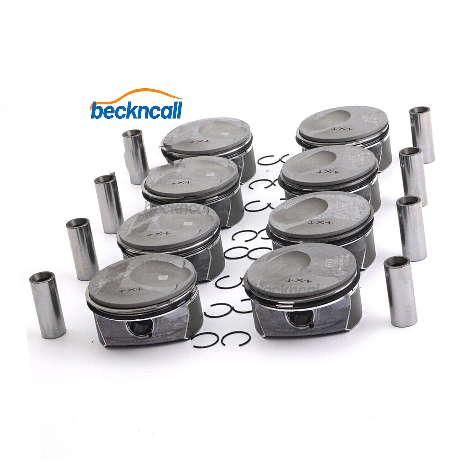 8PCS Pistons  Rings Kit ¦µ96mm for Cayenne for Panamera S GTS 957 970 4.8L V8 07-19