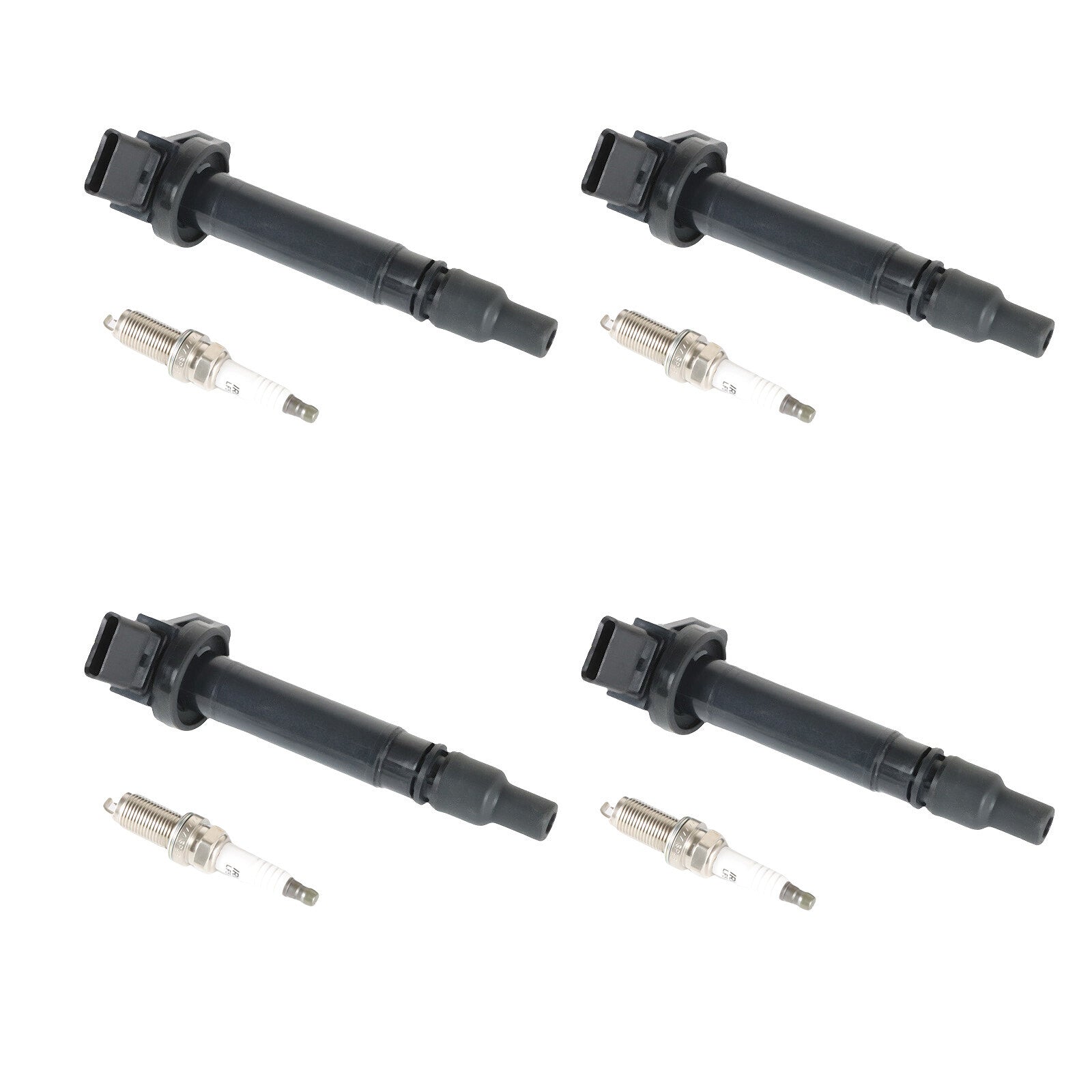 4pcs Ignition Coils + 4pcs Iridium Spark Plugs for 2013-19 for Toyota 4Runner UF507