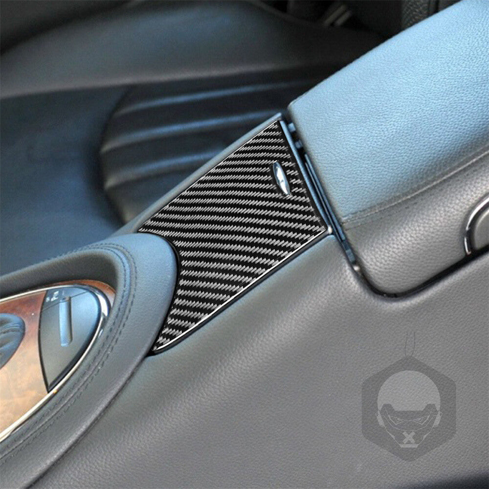 Carbon Fiber Gear Shift Storage Box Panel Trim for Benz CLS Class C219 2004-2009