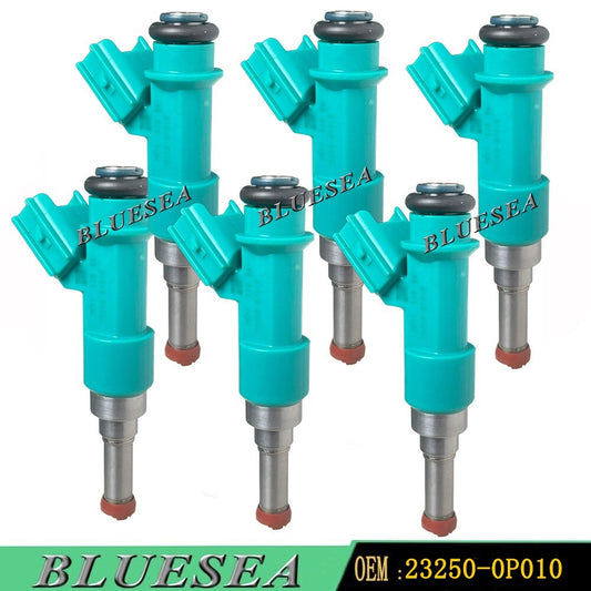 6PC 12 holes Fuel injector 23250-0P010 For TOYO for Sienna for Lexus RX450h RX350 3.5L