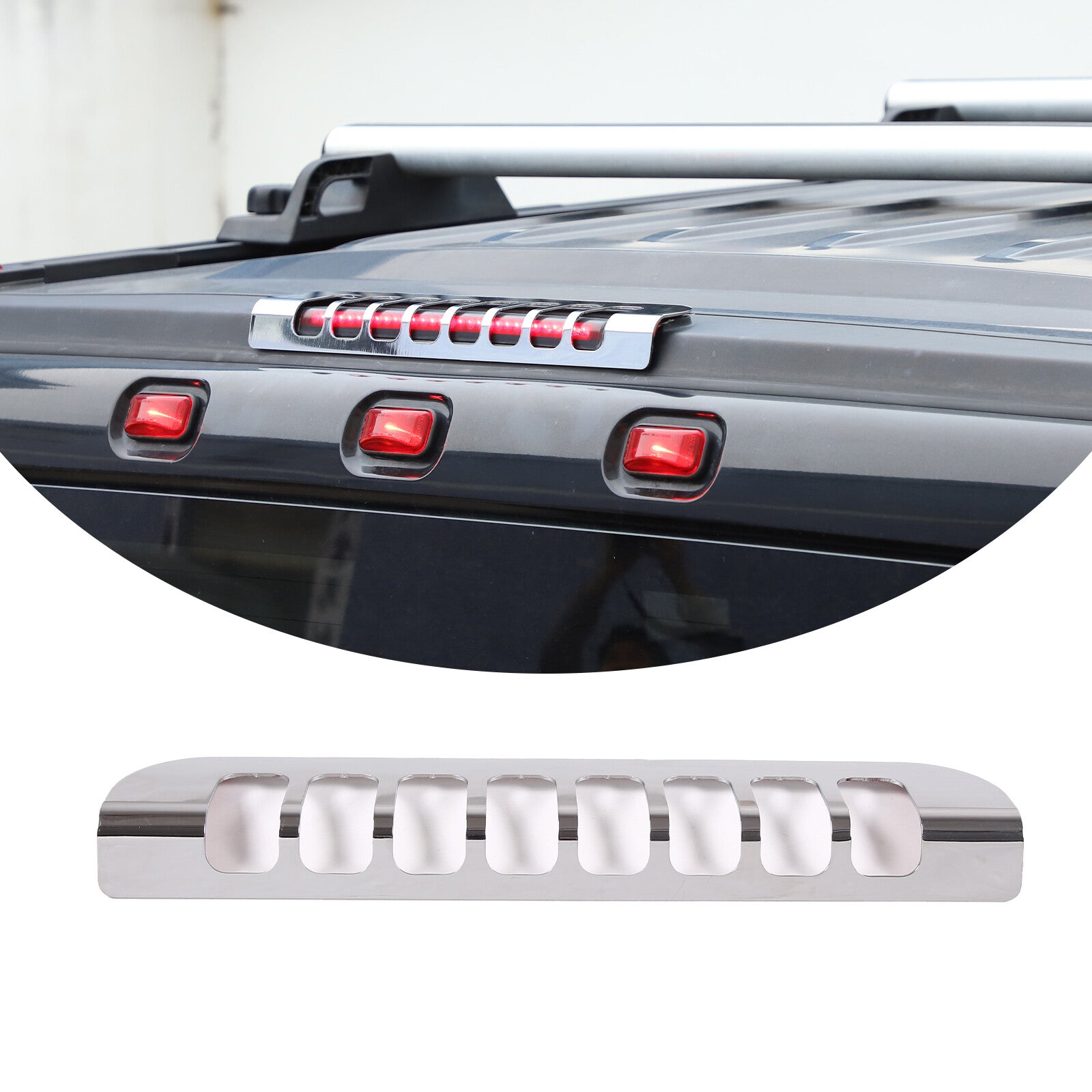 Black alloy protective panel for range hoods suitable for Land Rover for Defender 04-18