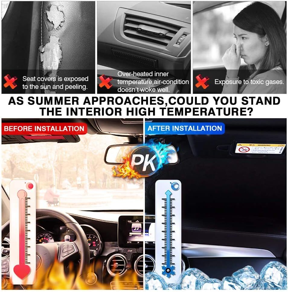 Custom Fit For 2010-2025 for Toyota 4Runner Car Front Windshield Sunshade Sun Cover