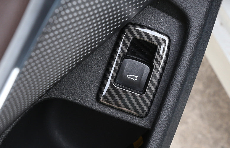 Tailgate Rear Door Button Cover Trim Carbon Fiber for BMW 3-Series G20 2019-2023