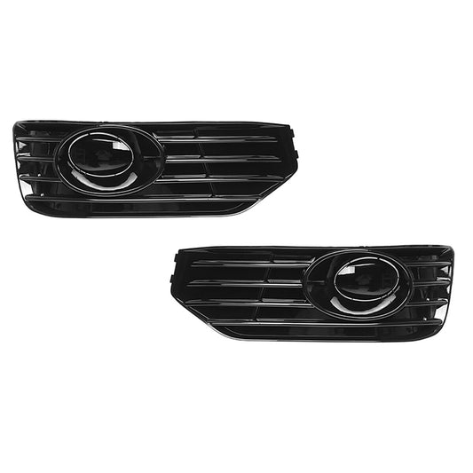 2x FRONT BUMPER FOG LAMP LIGHT COVER BLACK for VW T5 T5.1 SPORTLINE 2010-15