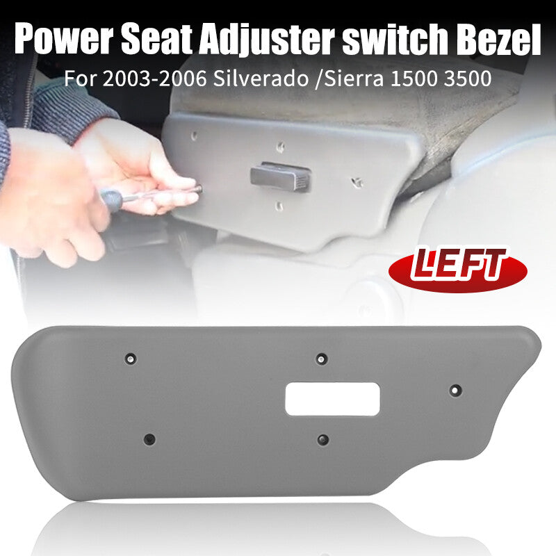1x for Seat Switch Bezel Front Driver Side For 2003-2007 for Chevy Silverado for GMC Serria