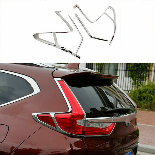 for Honda CR-V CRV 2017-2022 Chrome Rear Taillight Tail Light Lamp Cover Trim 4X