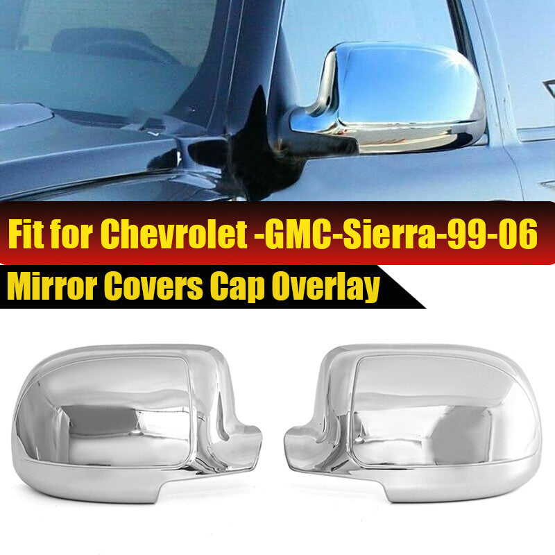 CHROME WING MIRROR cover for Chevrolet SILVERADO for GMC for SIERRA 1500/2500/3500 99-06