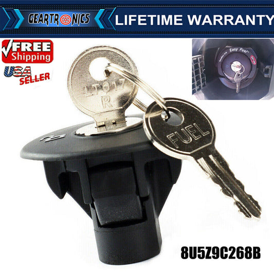 Fits for Ford Locking Gas Fuel Tank Plug Cover Cap with 2 Keys 8U5Z9C268B US