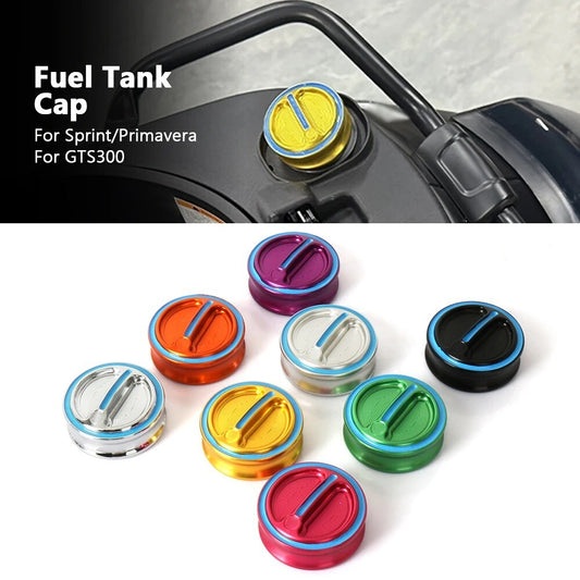 For Vespa Primavera Sprint 150 125 GTS 300 Super HPE Fuel Gas Tank Cap Oil Cover