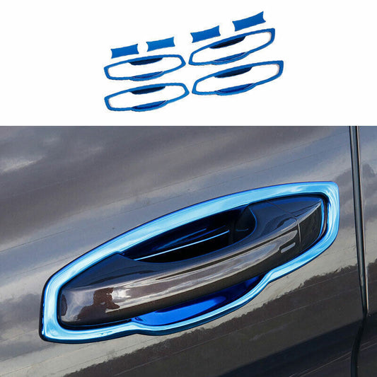 for Volkswagen Atlas 18-23 Blue Look Steel Exterior Outside Door Bowl Cover Trim
