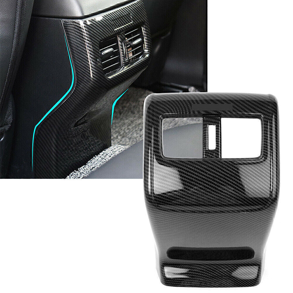 Carbon Fiber Rear Armrest Air Vent Cover Trim Fit for Honda Accord 10th 2018-2022