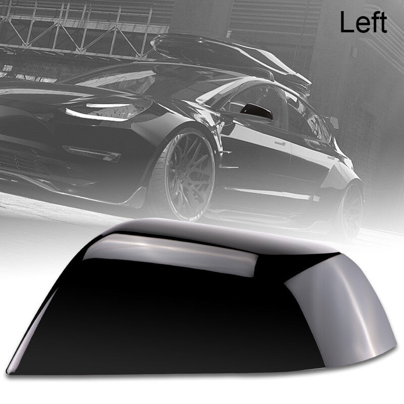 Left Side Mirror Cover Cap Black for Tesla Model 3 2017 2018 2019 2020 2021 2022