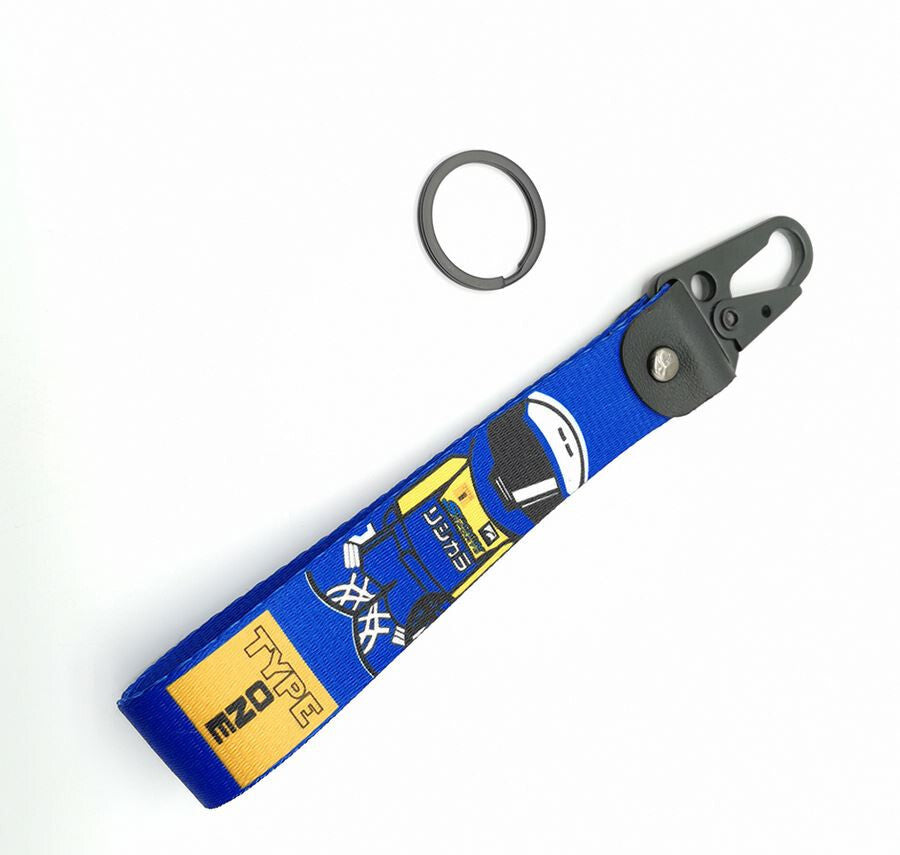 Car keychain/key ring with lanyard, car accessories, spoon, sports, suitable for Mitsubishi .