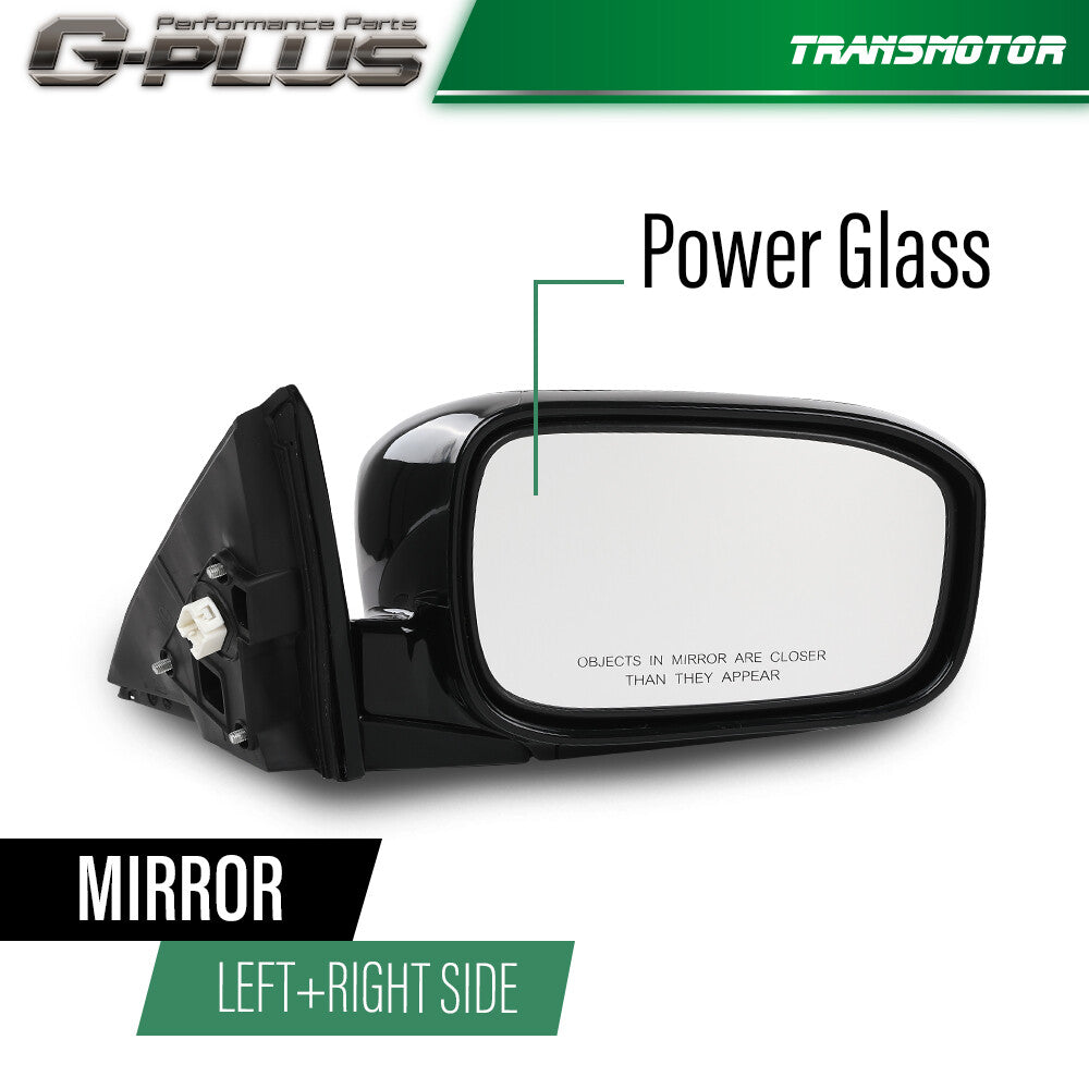 Suitable for 2003-2007 for Honda Accord with manual folding power mirrors for driver and passenger.
