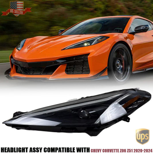 85545918 Left Driver Side Headlight Assembly For 2020 21-2024 for Chevy for Corvette Z06