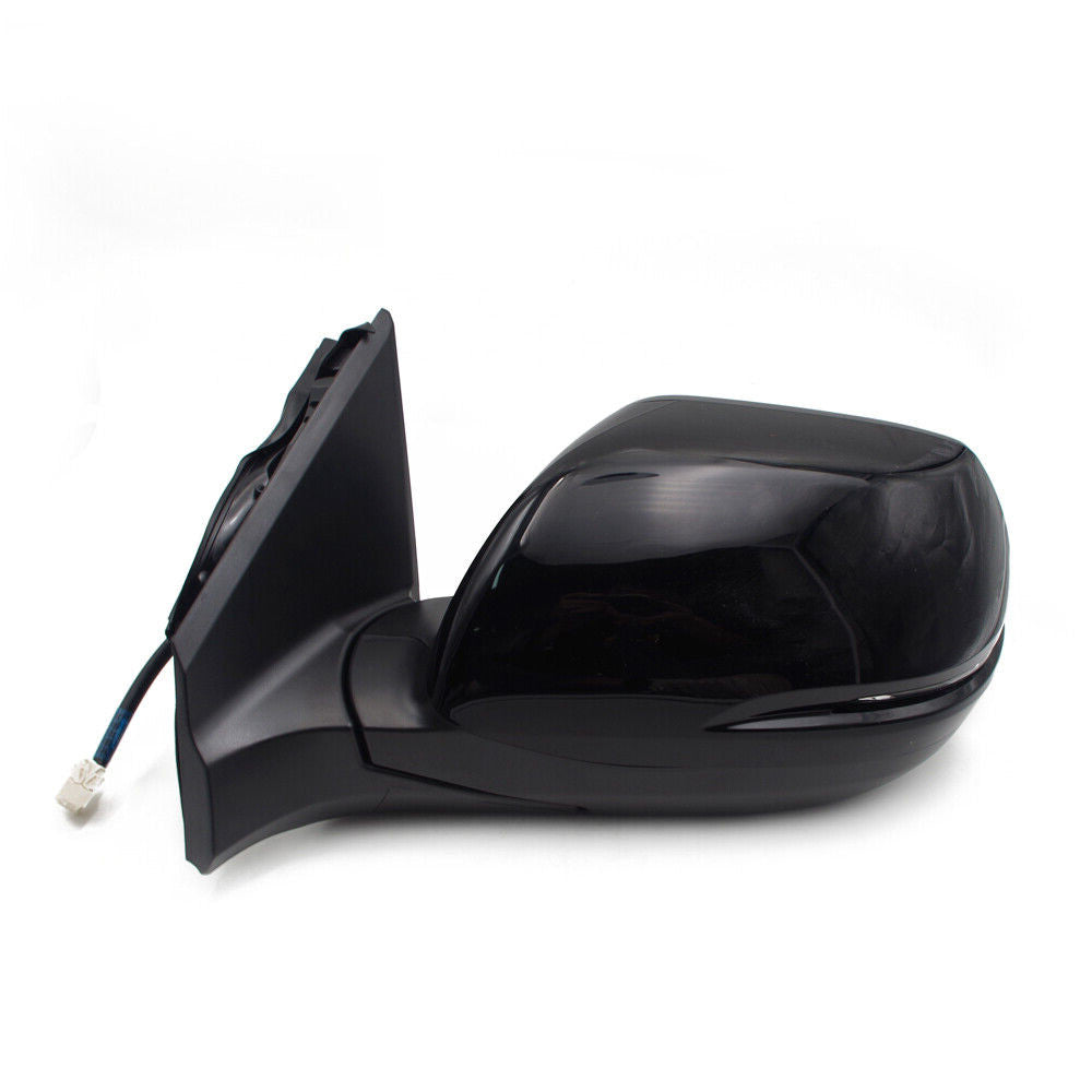 1 piece for Honda CR-V black side mirror assembly with 5-line turn signal light on the left