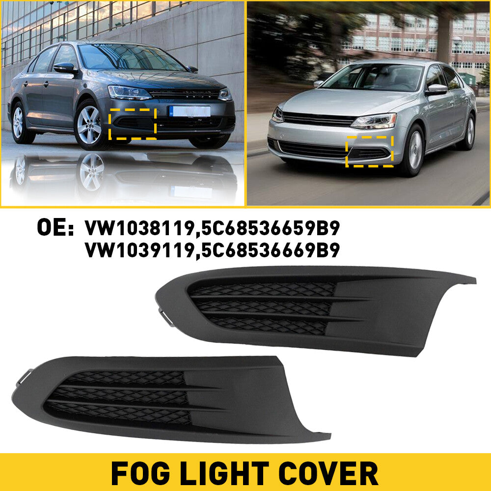 Front bumper fog light insert cover cover for passenger/driver, suitable for Volkswagen for Jetta 11-14 B