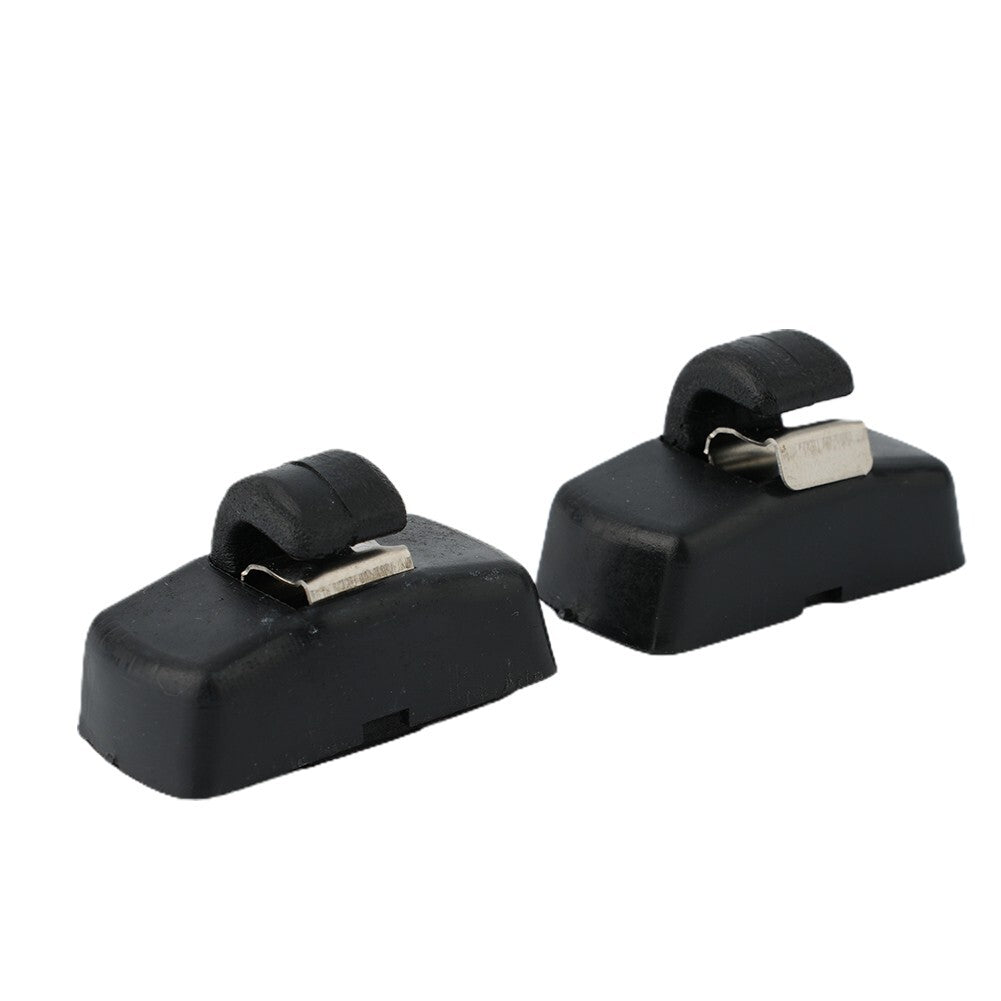 2-pack 3B0857561B Car Sunshade Clip Black Fixing Hook Replacement Parts