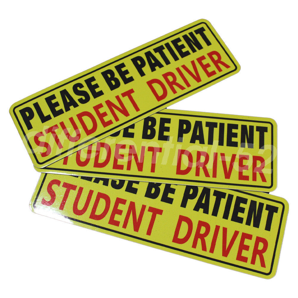 3 Pcs Bumper Sticker Car Decal Student Driver Magnet Car Signs Please Be Patient
